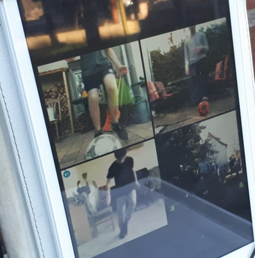 Online Training der D1 und C Jugend