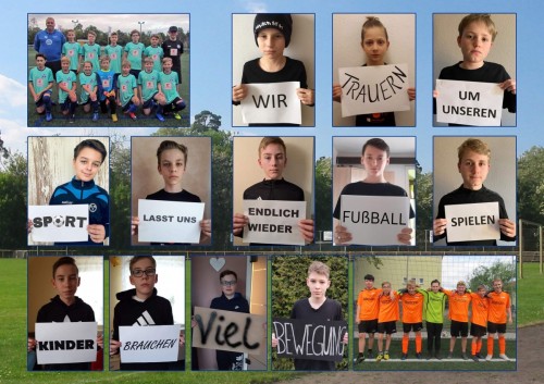 Auch ein kleiner Protest von unserer D1 und C Jugend