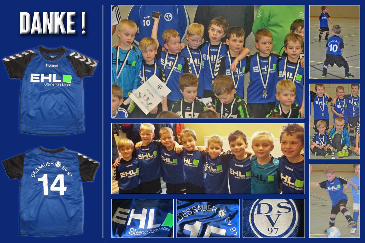 Dank für neue Trikots !