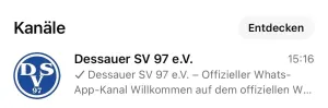 DSV WHATSAPP-KANAL